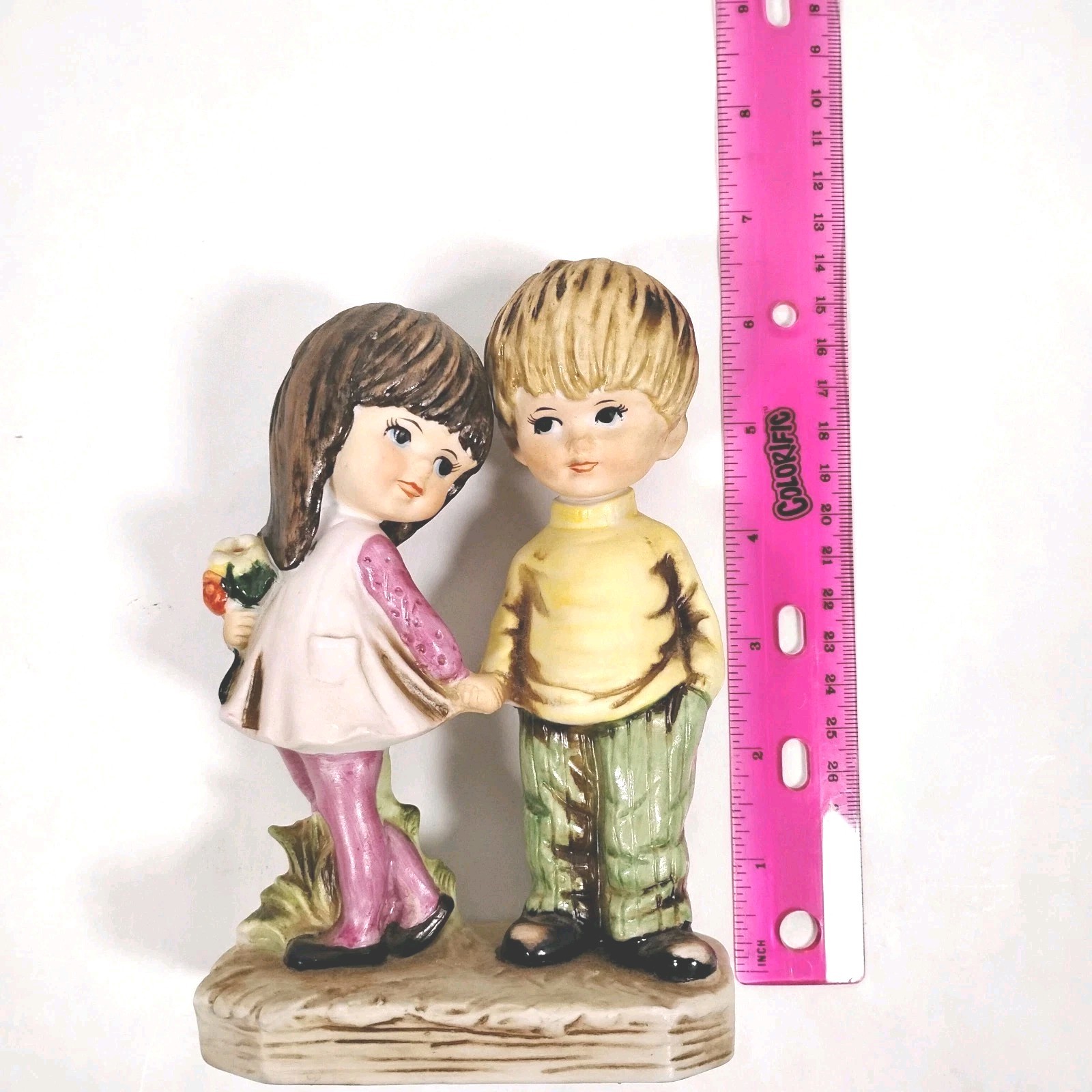 Original Moppets Fran Mar Figurine 1971 Nothing We Can’t Solve Together Vtg Mint
