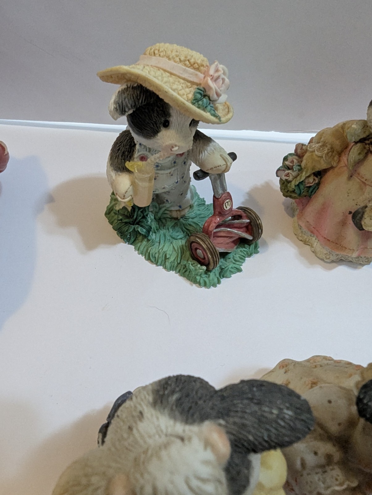 VTG Lot Of 10 Enesco Mary Moo Moos Mixed Years 1993-2003 Figurines