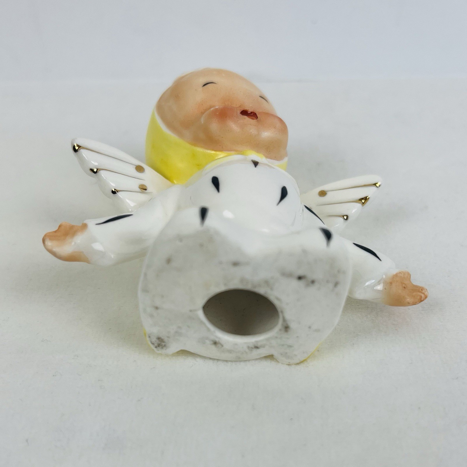 Rare~Vintage~Ucagco Japan Ceramic Figurines~Lot of 3~Babies~Angels with Wings