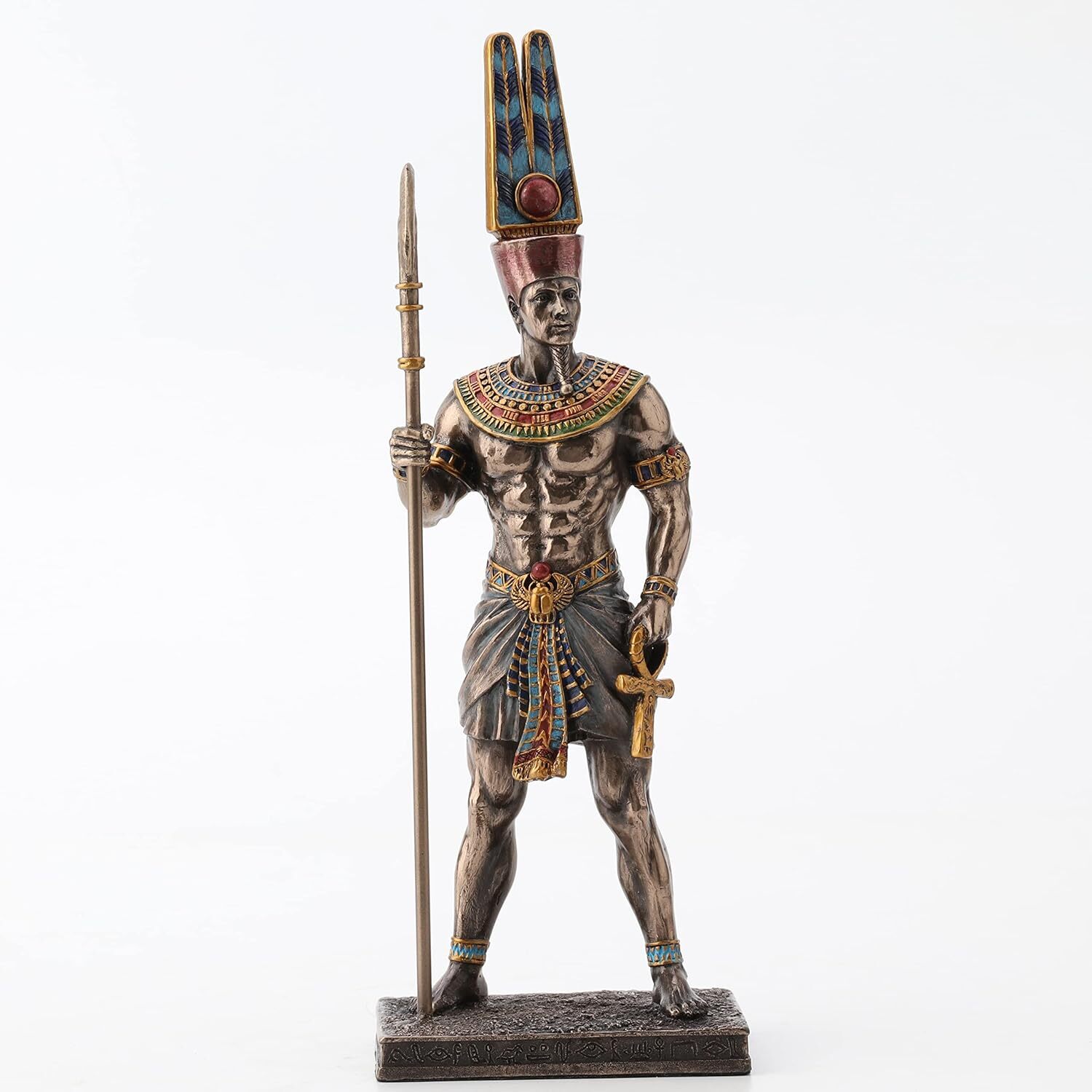 Veronese Design 10 5/8 Inch Tall Amun Ancient Egyptian King of Gods Resin Statue
