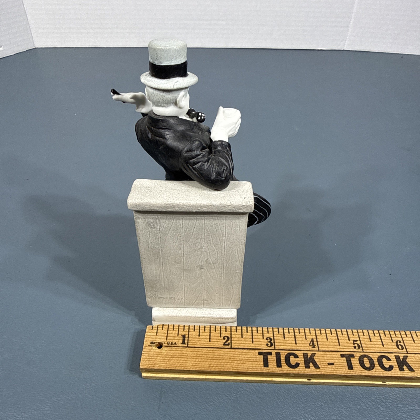 W.C. Fields Figurine Licensed No. 1415 B&W 6-1/2” Tall Ceramic Statue 1988