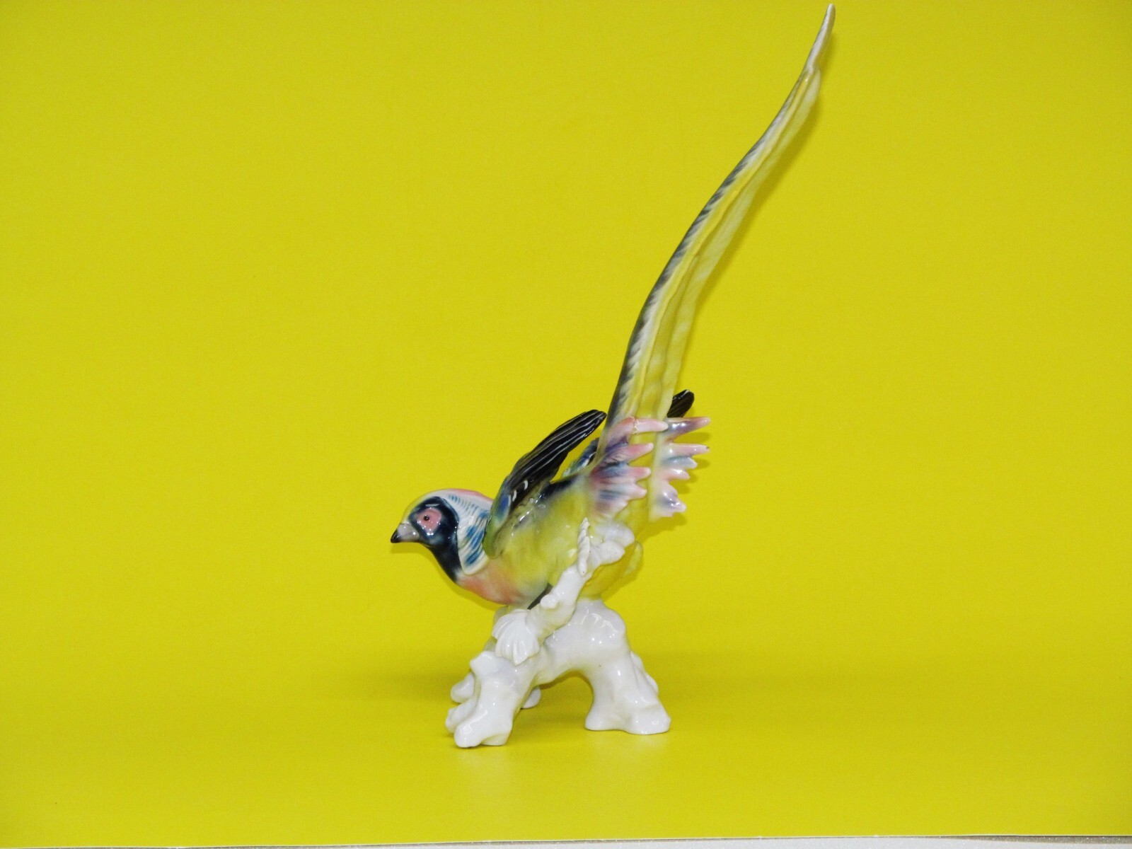 Antique 1900-1919 Rare porcelain Bird figurine Karl Ens From Germany. 10″Height