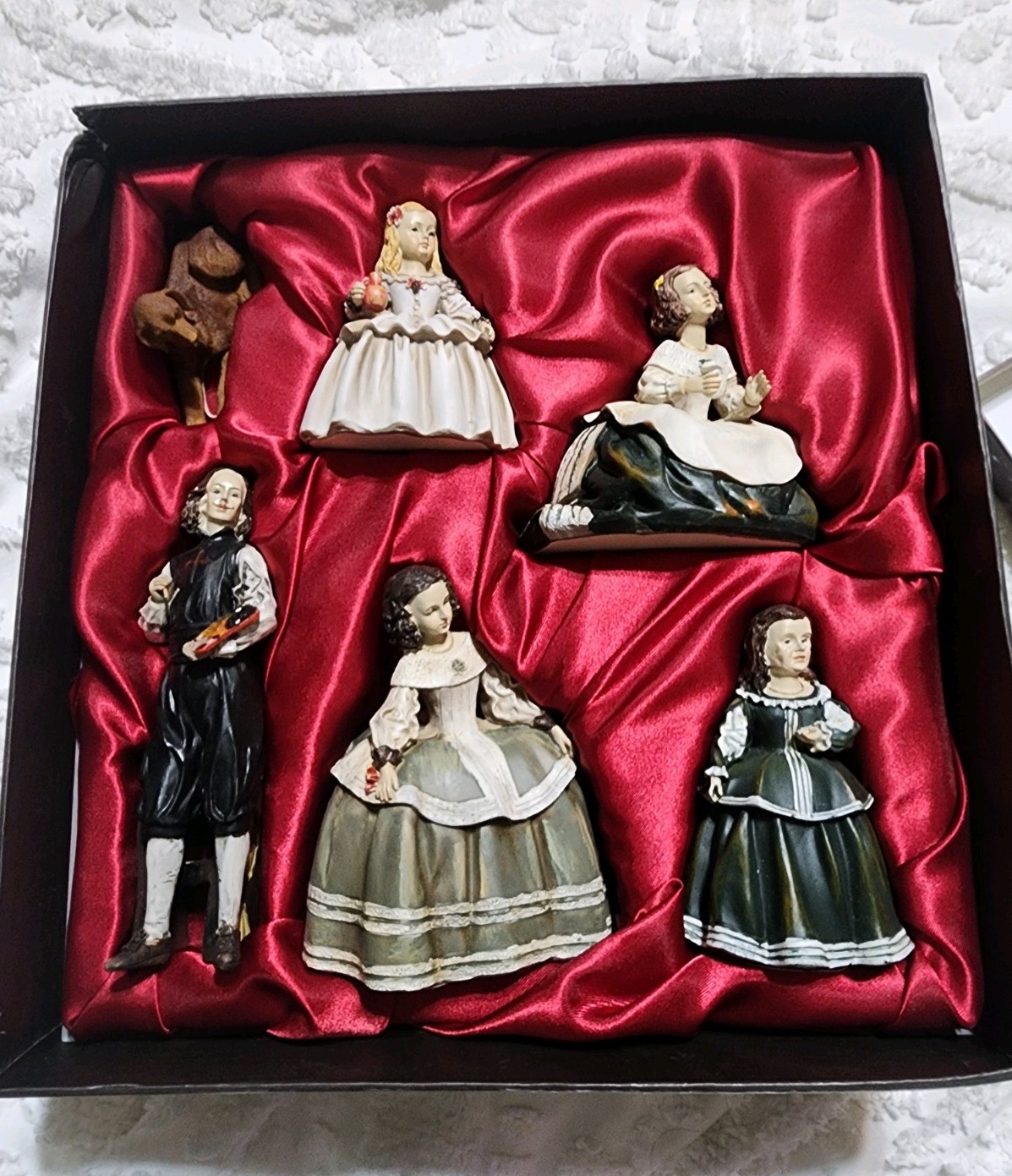 Las Meninas 9cm Figurines Based on Painting by Diego Velasquez, Collection of 6
