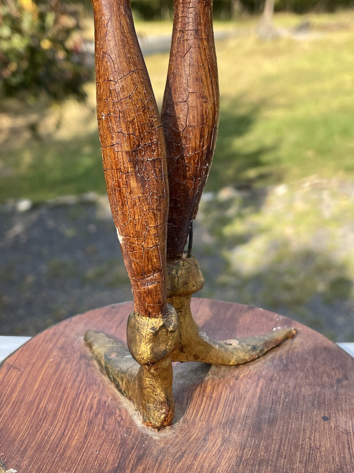 Wooden Composite Hollywood Regency Mid Century Sculpture Elf Figurine Pixie