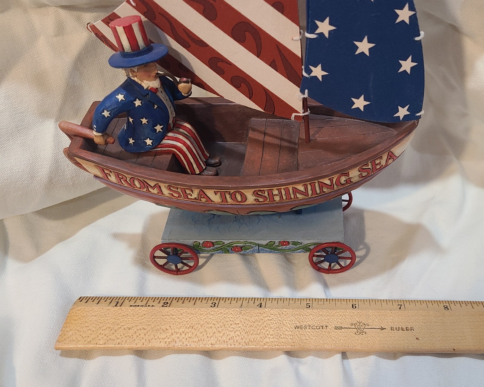 Jim Shore Keep Freedom Afloat 2007 Heartwood Creek From Sea to Shining Sea Boat