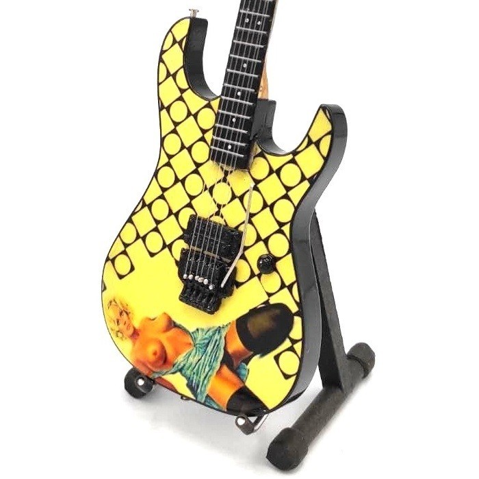 Miniature Guitar For ALICE IN CHAINS JERRY CANTRELL Memorabilia FREE Stand GIFT
