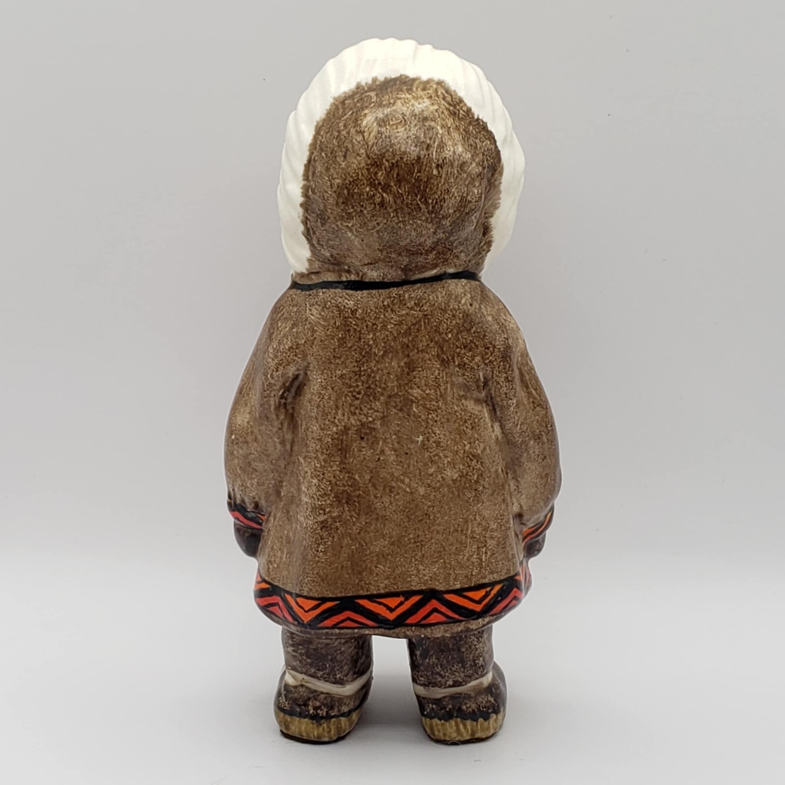 C. Alan Johnson Alaskan Inuit Boy Child “Silook” Ceramic Figurine©1962 O49 Brown