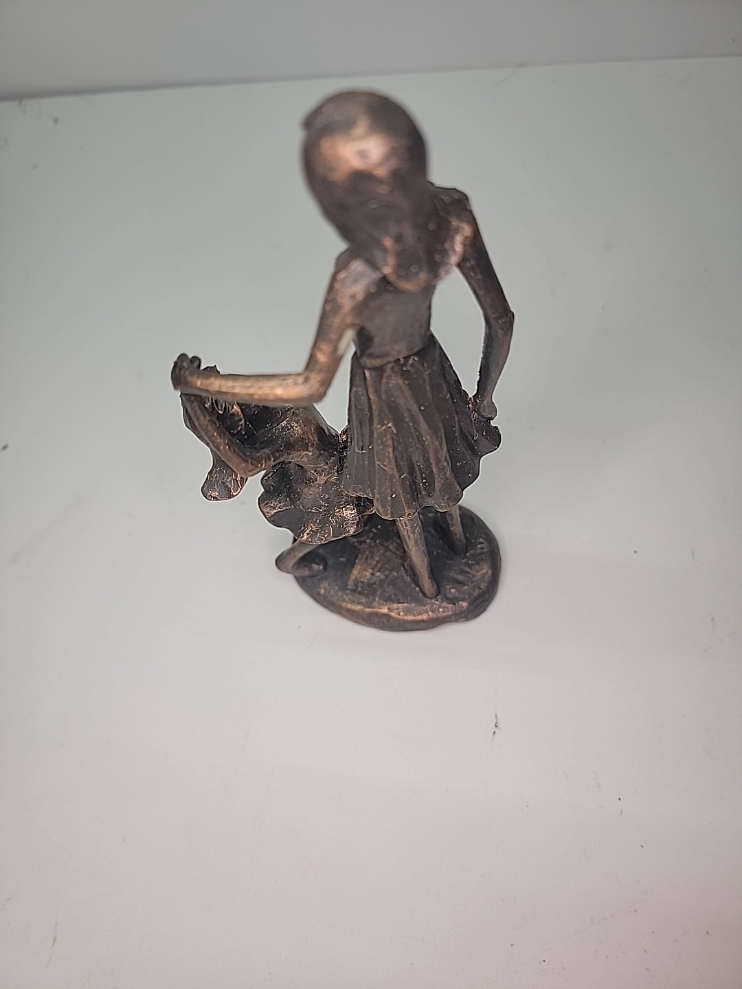 Mother Daughter Dancing Figurine, Polyresin Bronze Tinted Finish. Nice Gift