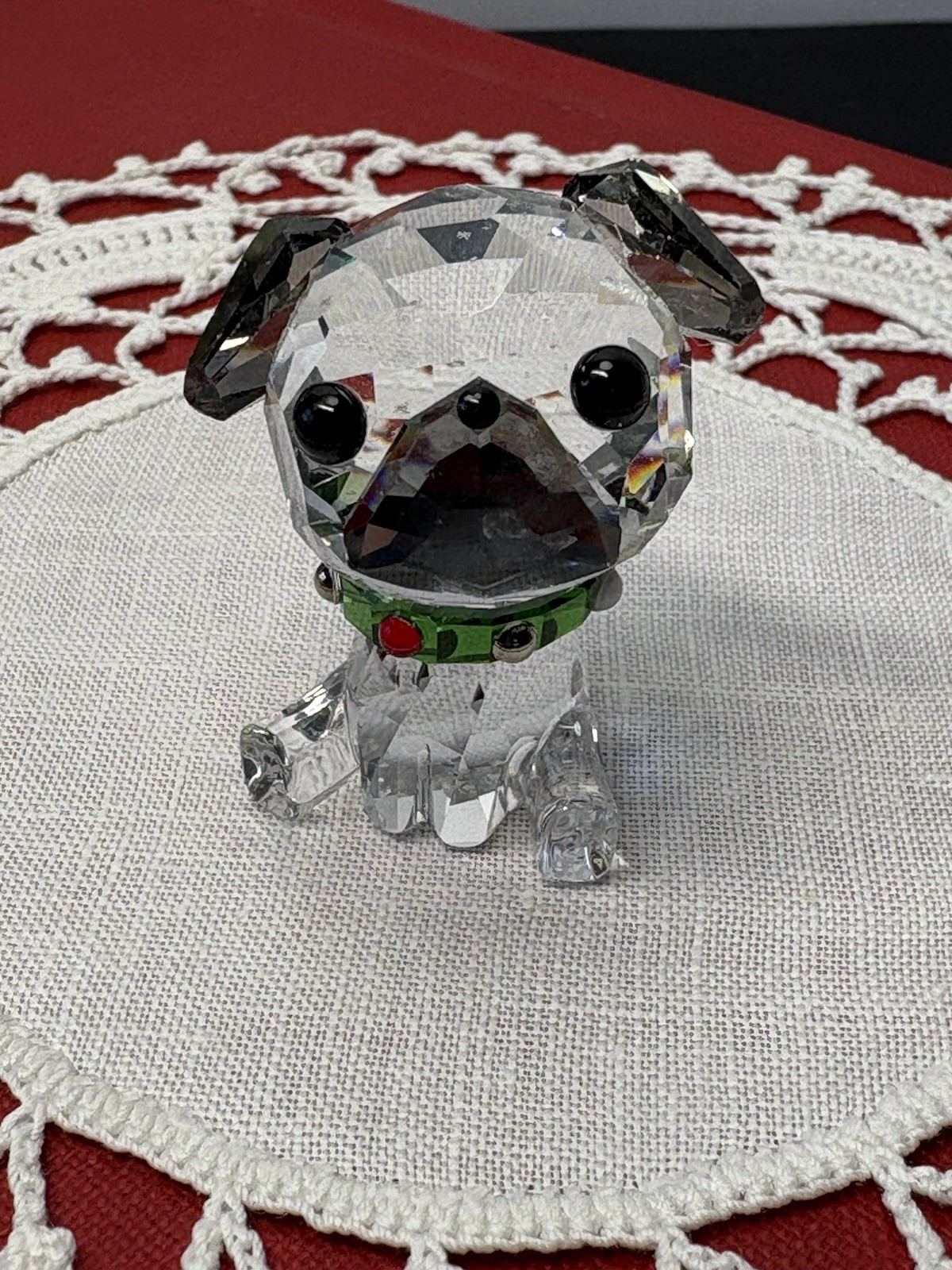 Swarovski Crystal Lovlots Pug Genuine Marked