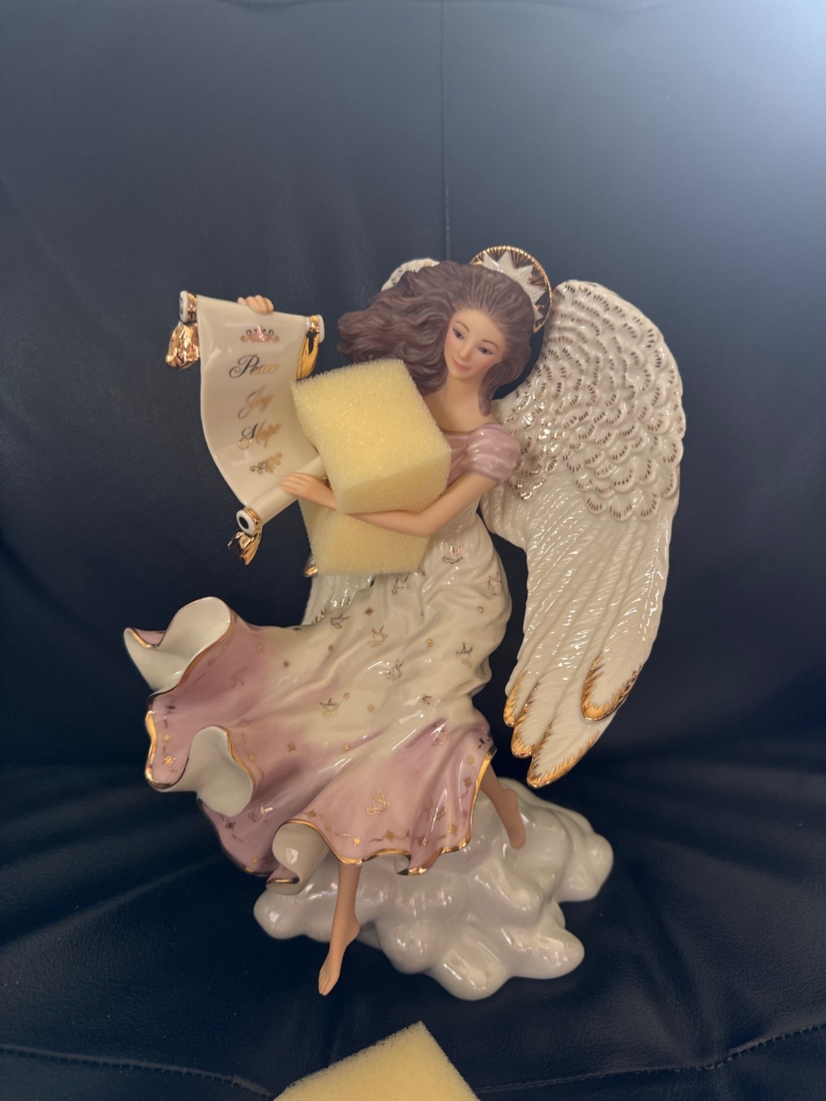 Lenox MILLENNIUM BLESSING 12″ Angel Figurine Limited Ed Mint Condition 24K Gold