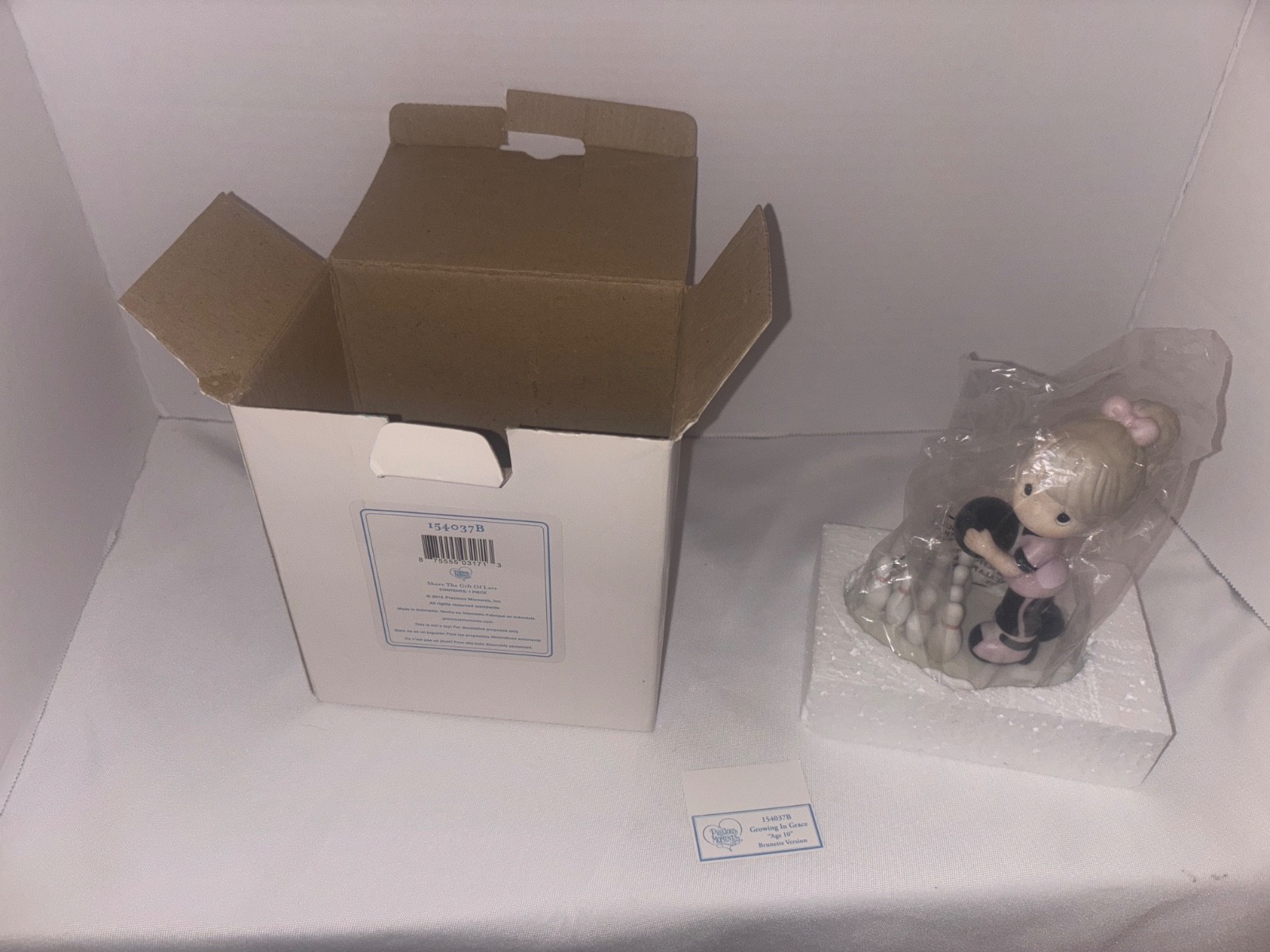 Precious Moments Growing In Grace AGE 10 Brunette 10th Birthday In Box 154037 B