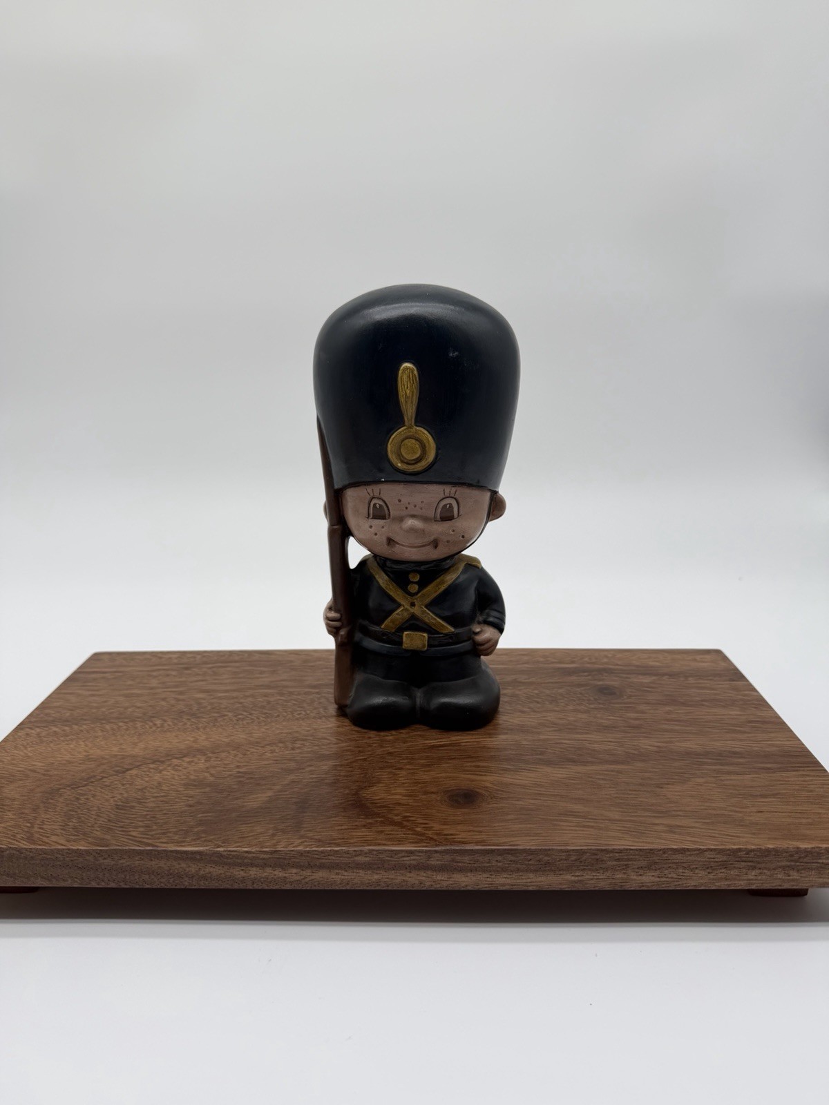 Vintage Ceramic Toy Soldier Figurine, Hand-Painted, Marked “SF 80”, None like it