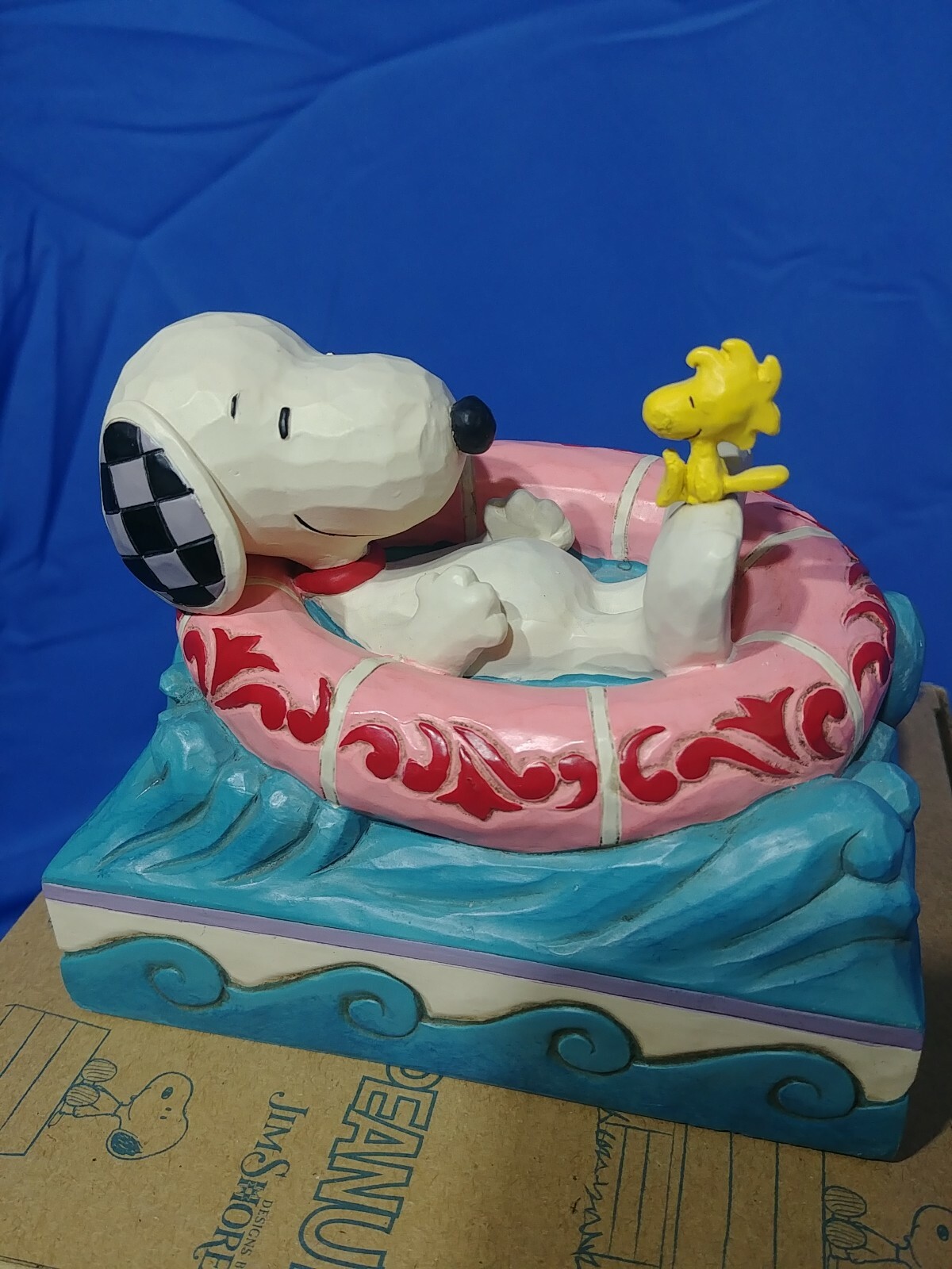 Jim Shore Peanuts Float Away Snoopy and Woodstock on Floatie Figurine 6005942