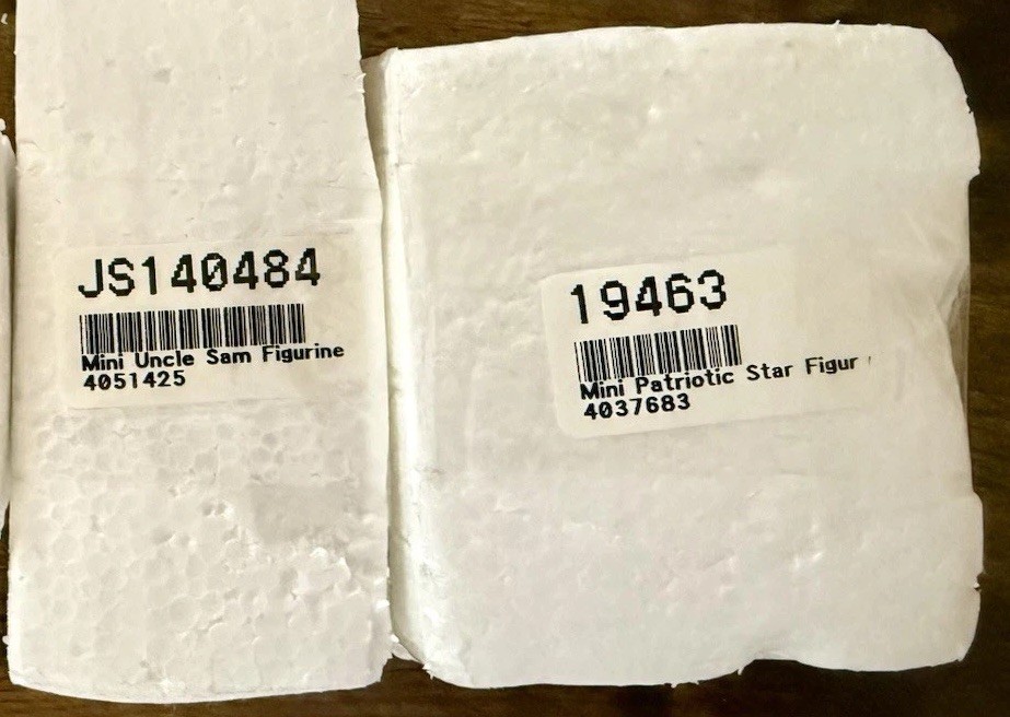 Jim Shore Young Uncle Sam, Freedom Star In Original Styrofoam