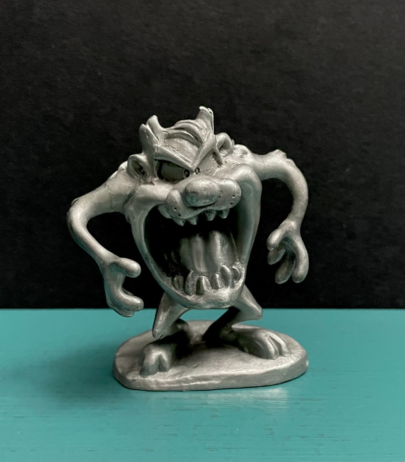 Warner Bros Pewter Taz Tasmanian Devil Growl Looney Tunes Cartoon Art Figurine