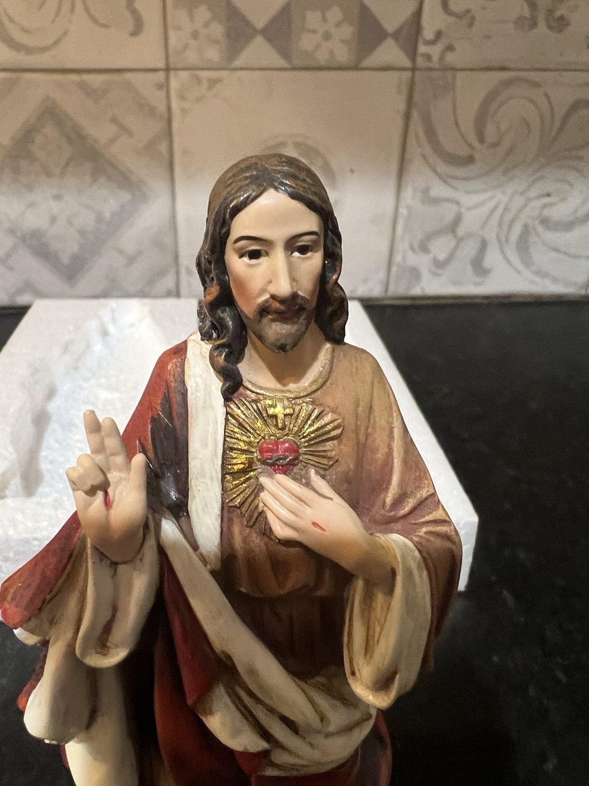 Joseph’s Studio by Roman Inc, Renaissance Collection,JESUS, 6.0″ H,Hand Painted.