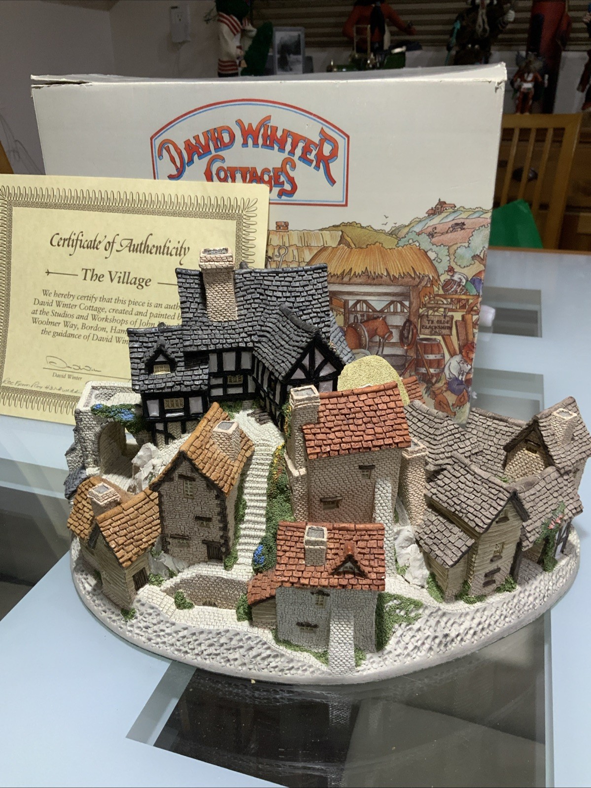 Vtg David Winter Cottages “The Village” England 1981 Retired