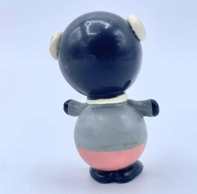 Brushart Marbles Man with Glasses Black Gray Pink Adorable Handmade in Chile