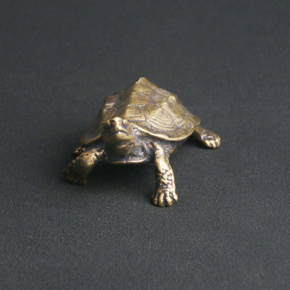 Brass Vintage Turtle Figurine Statue Home Ornaments Animal Figurines Gift USA