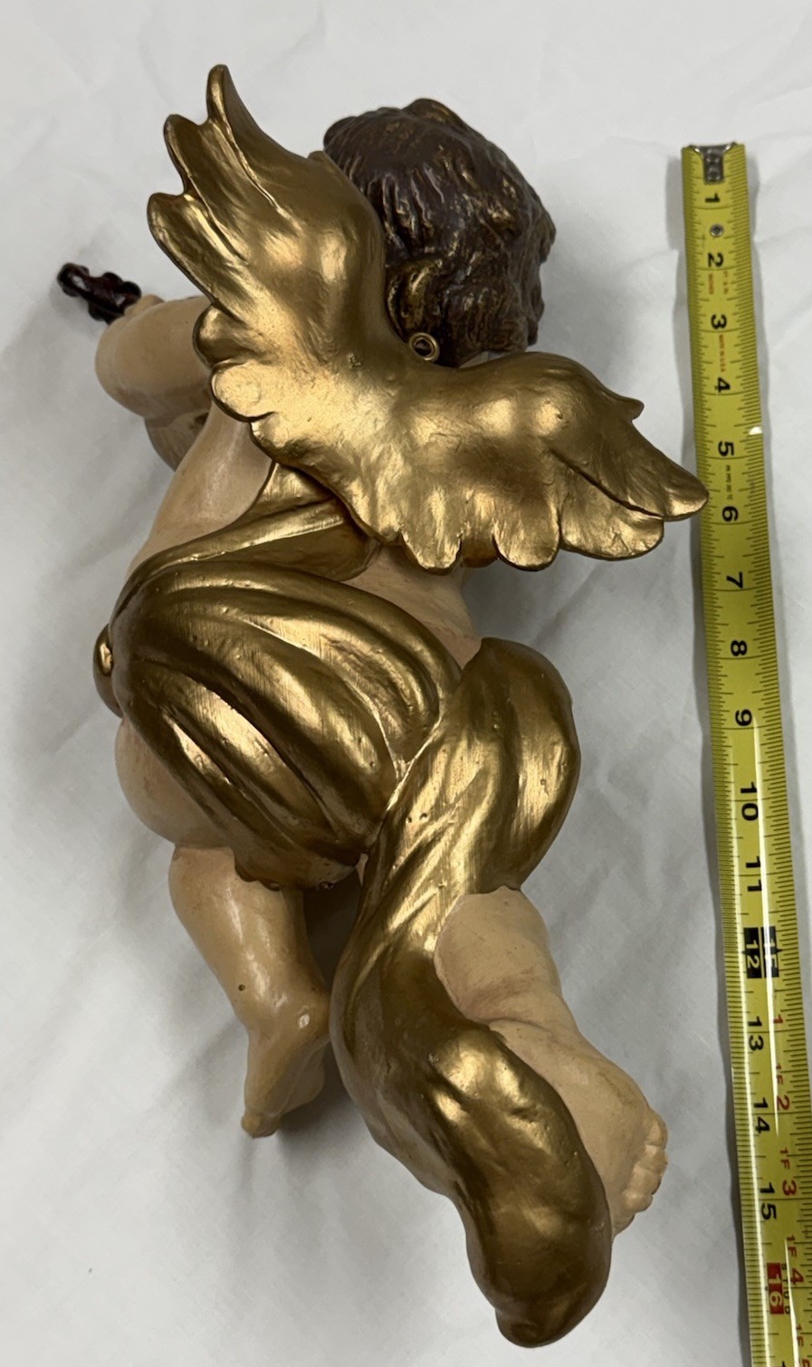 Large 16″ Angel Cherub Playing Violin Hanging Wall Decor