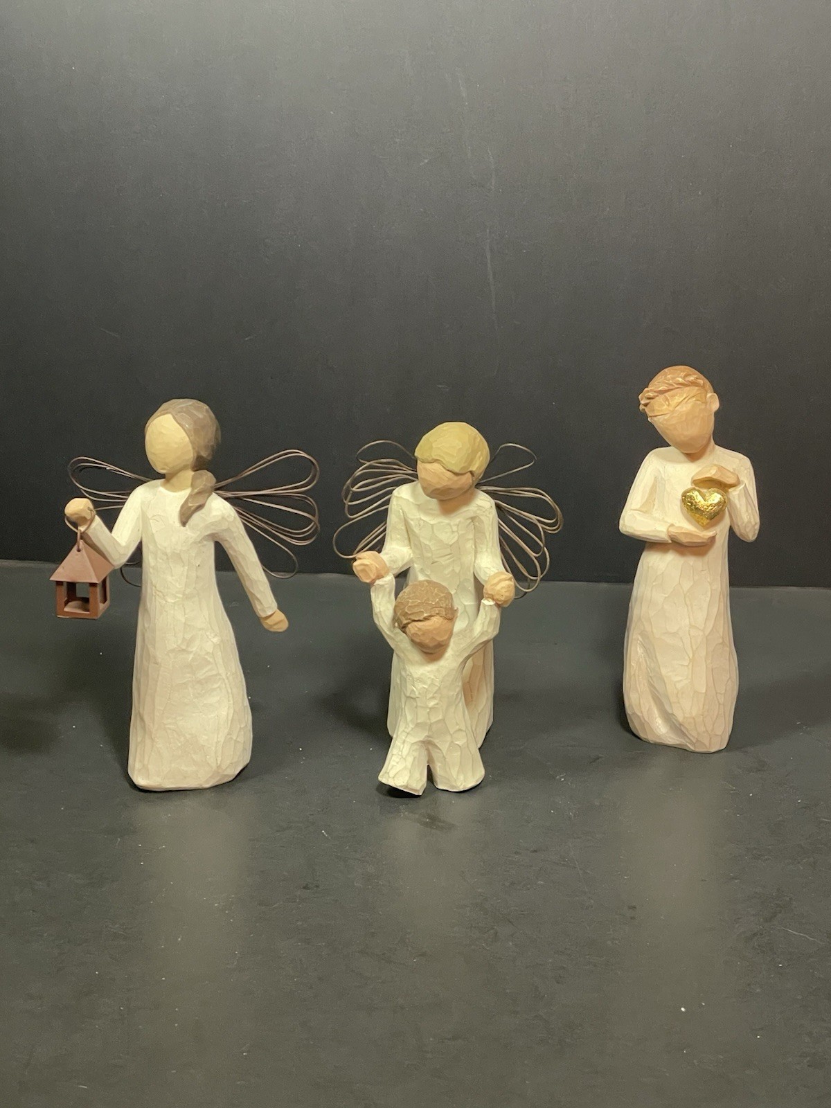 Willow Tree Demdaco Susan Lordi Wire Winged Angels Figurines Lot of 3