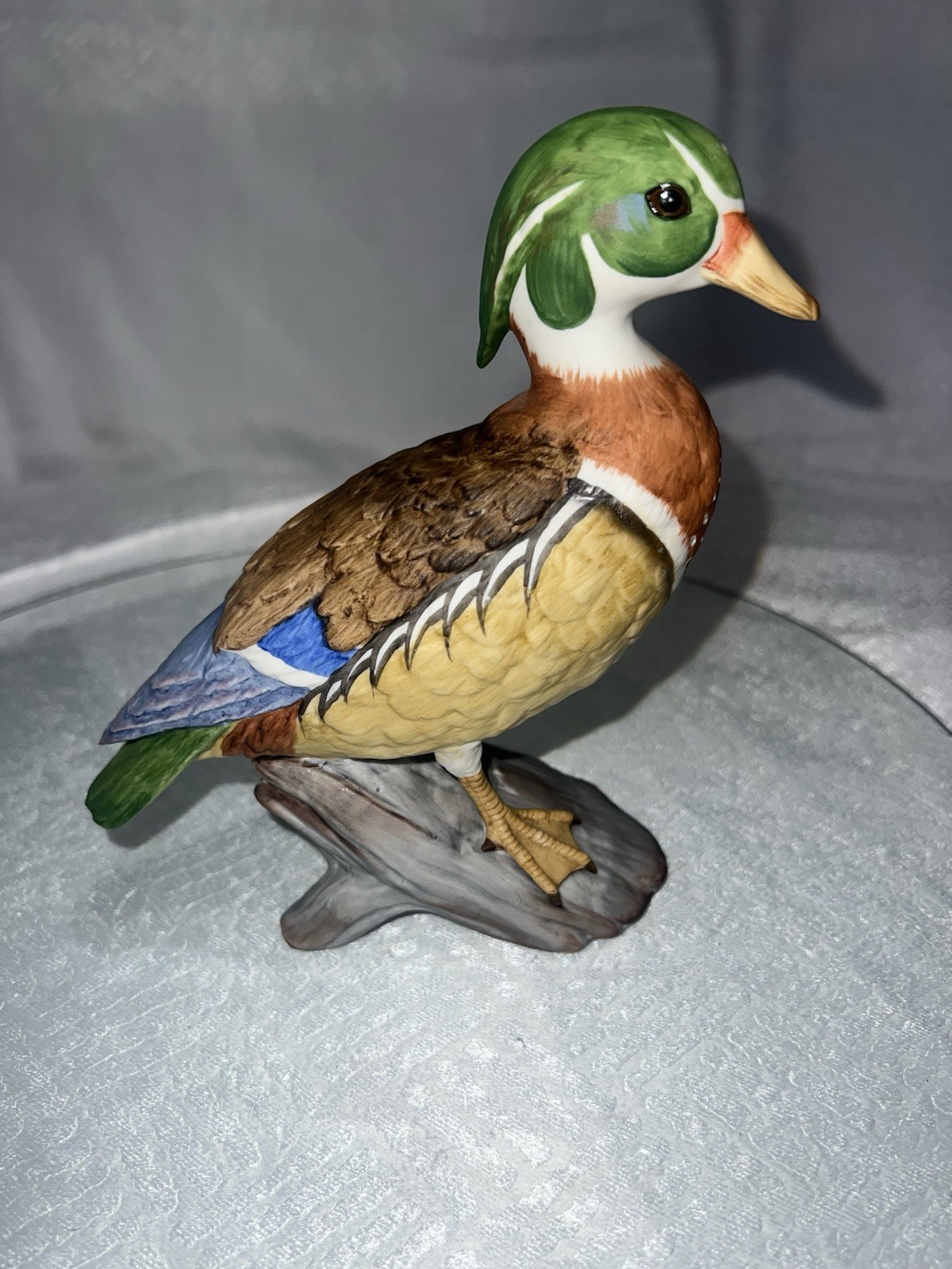 Gorham Gallery Birds Vignette Collection Wood Duck Figurine Porcelain Japan