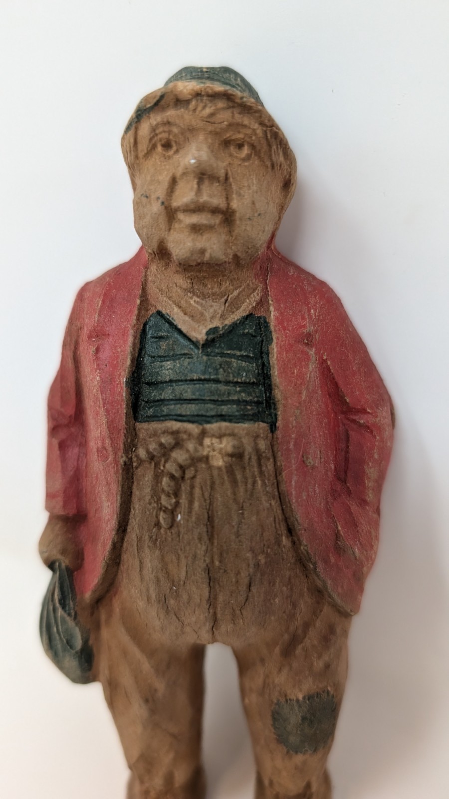 Vintage 1940-50’s Burwood Like Man Hobo Small Figurine Statue As Is