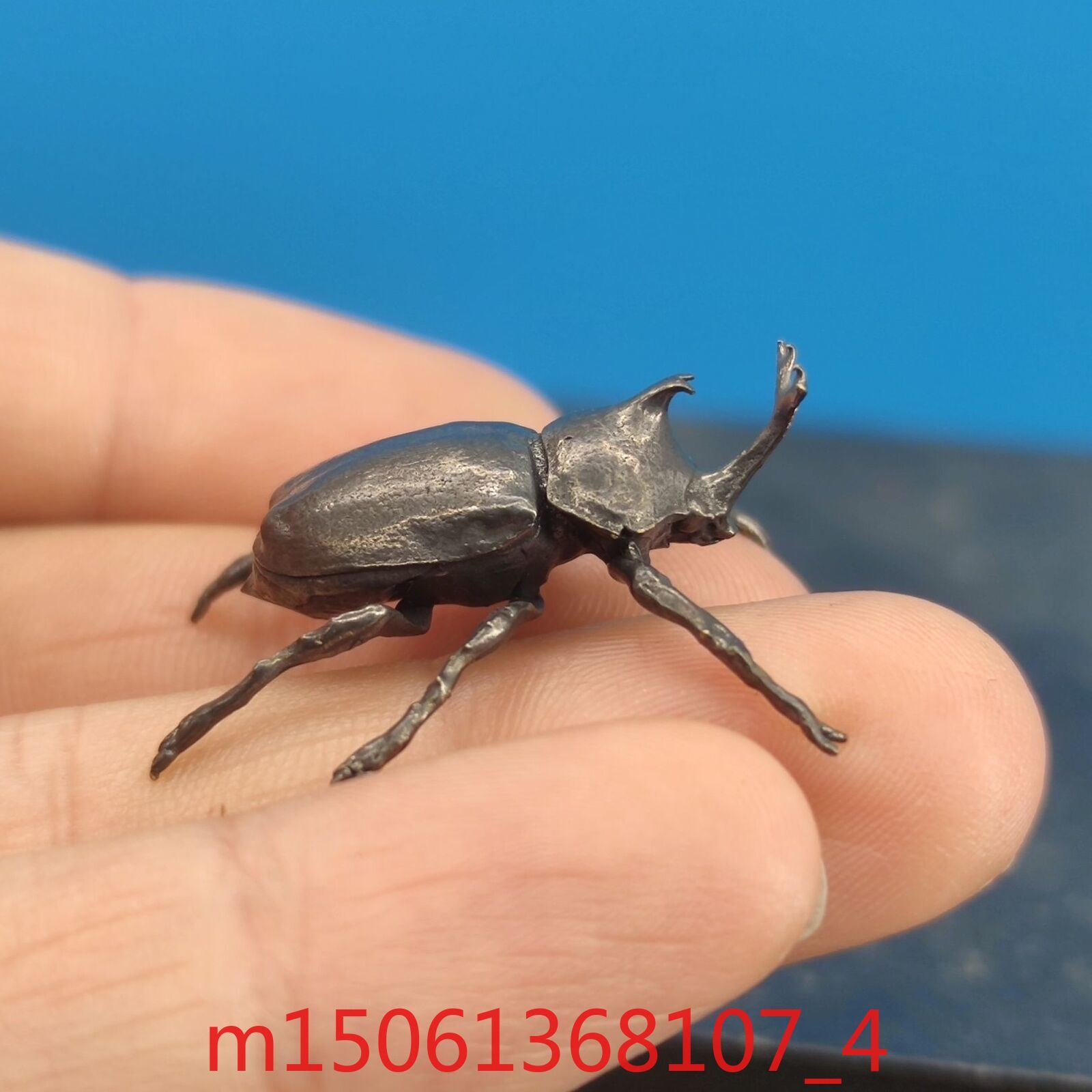 Black Brass Nirvana Beetle Model Unicorn Big Doodle Insect Aquascape Ornament