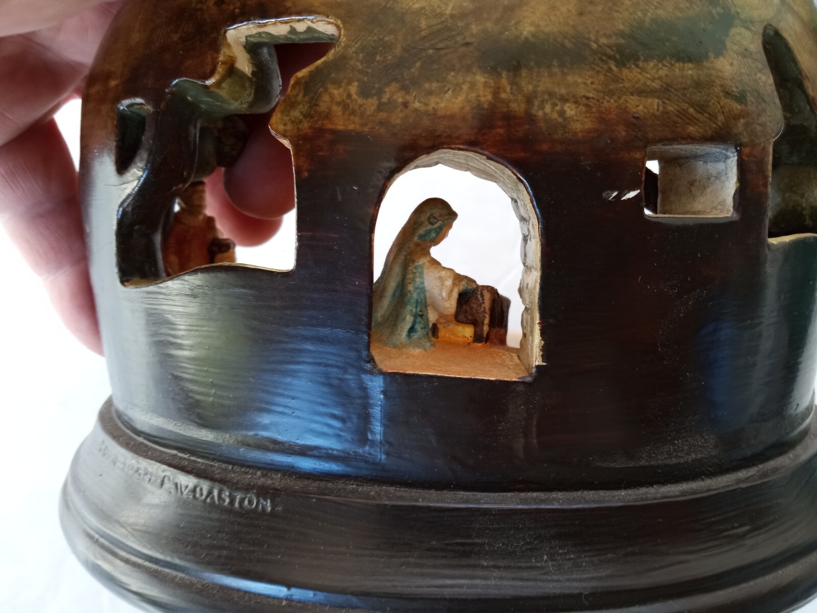 Sebastian Miniatures Nativity Scene Figurine Prescott W. Baston Hand Painted