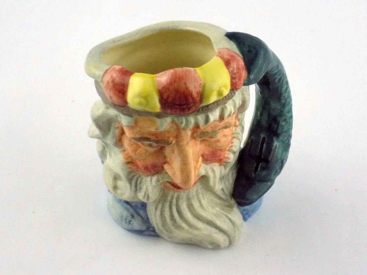 Royal Doulton Toby Jug Neptune 3.75 In Height D6552 COPR 1960 A+ CONDITION