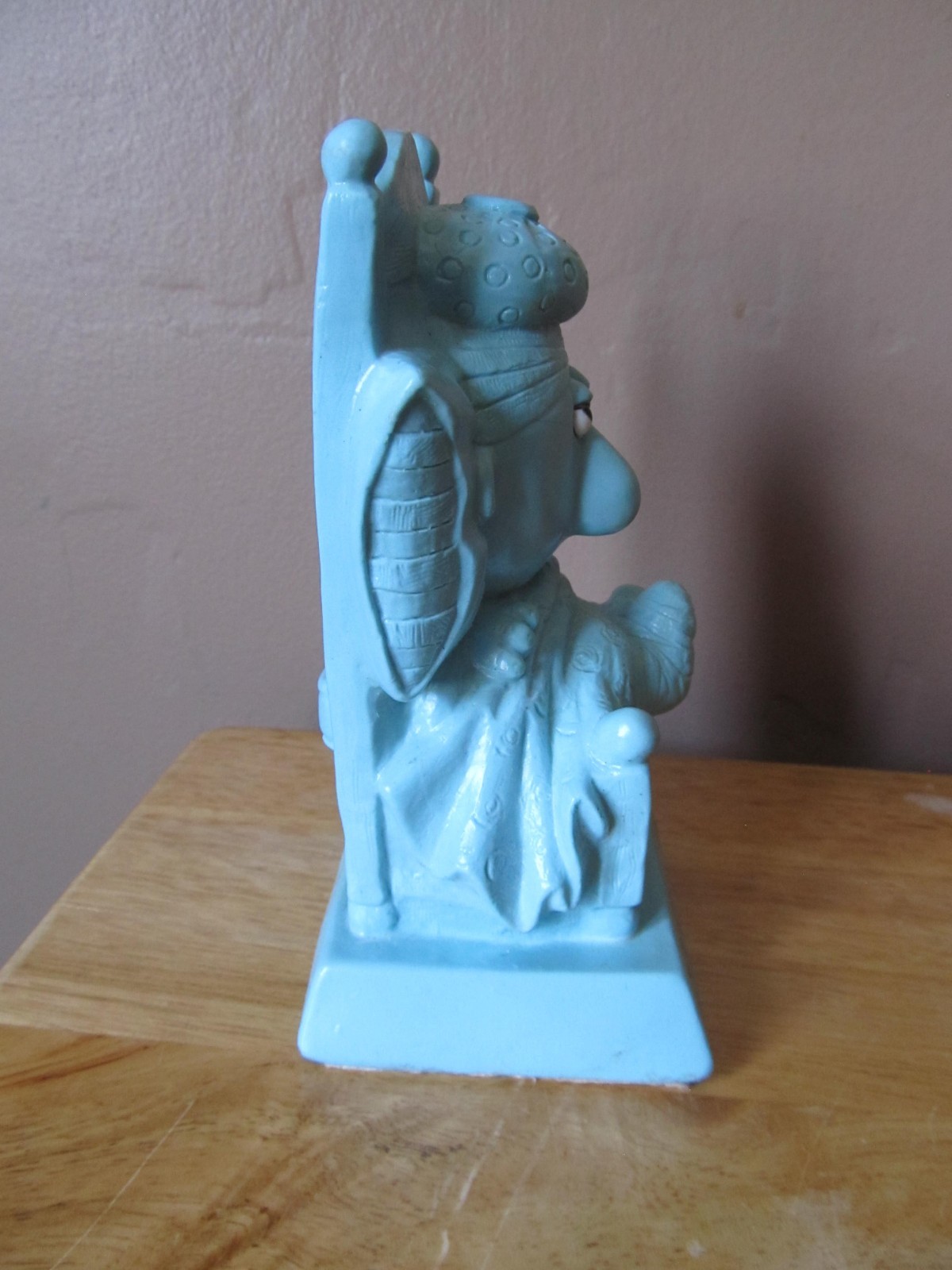 Vintage R & W Berries “Get Well Soon” Patient in Hospital Bed Figurine~#9048