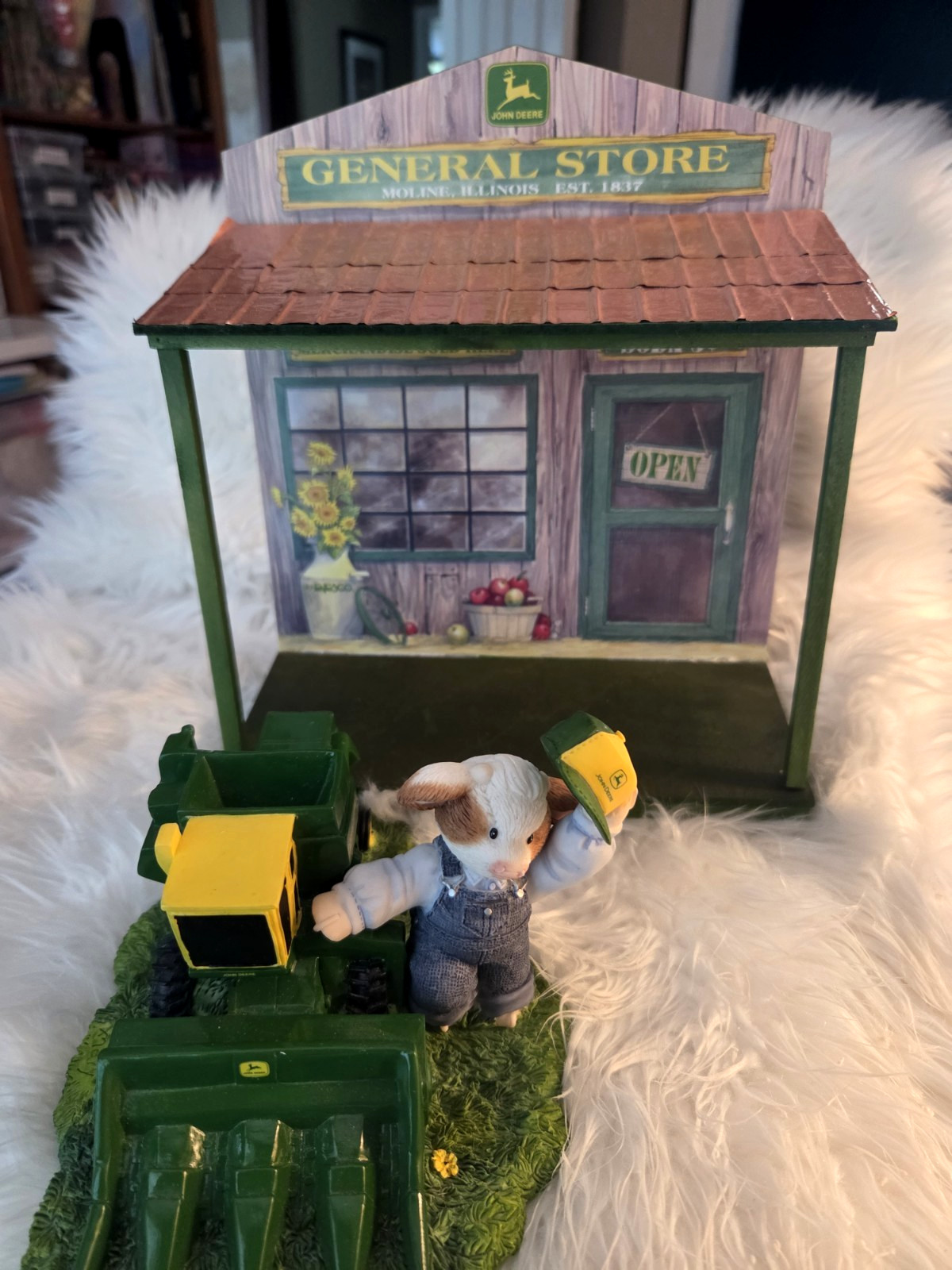 Mary’s Moo Moos John Deer General Store Display + Boy/Combine Enesco Rare HTF