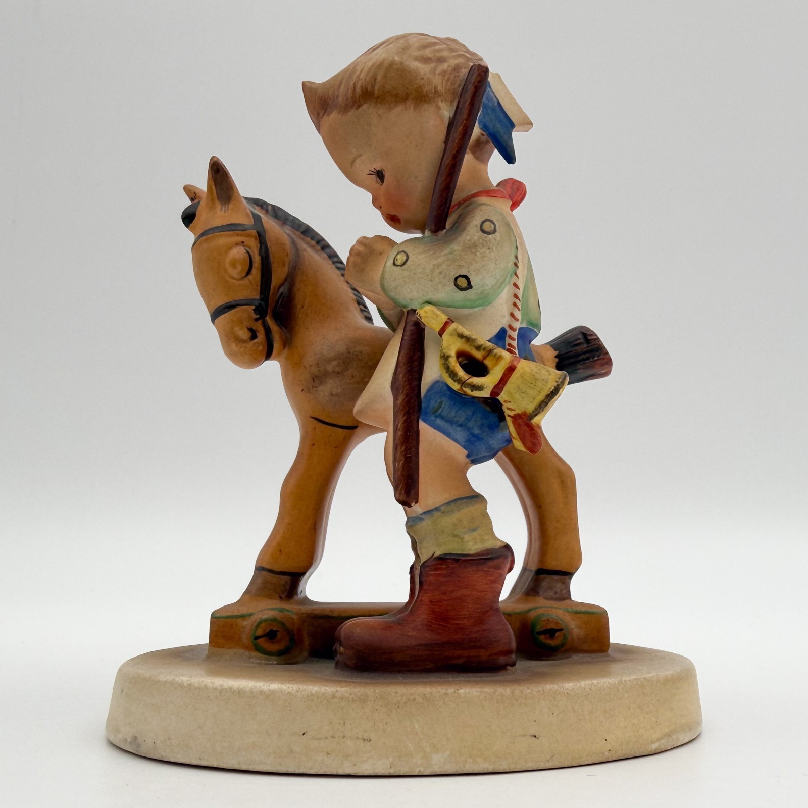 Hummel Figurine #20 Prayer Before Battle 4.5″ TMK1 Made in US Zone Boy Horse