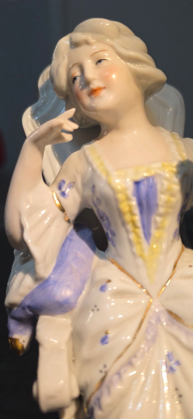 Carl Schneider Grafenthal German Figurine Man and Lady Having Tea Set #13851