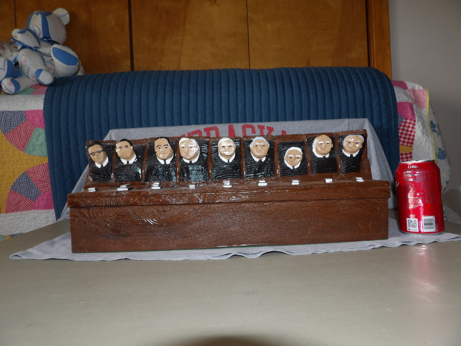 Vintage yr1971 Molded Plastic Foam Supreme Court Justices Judges VGC