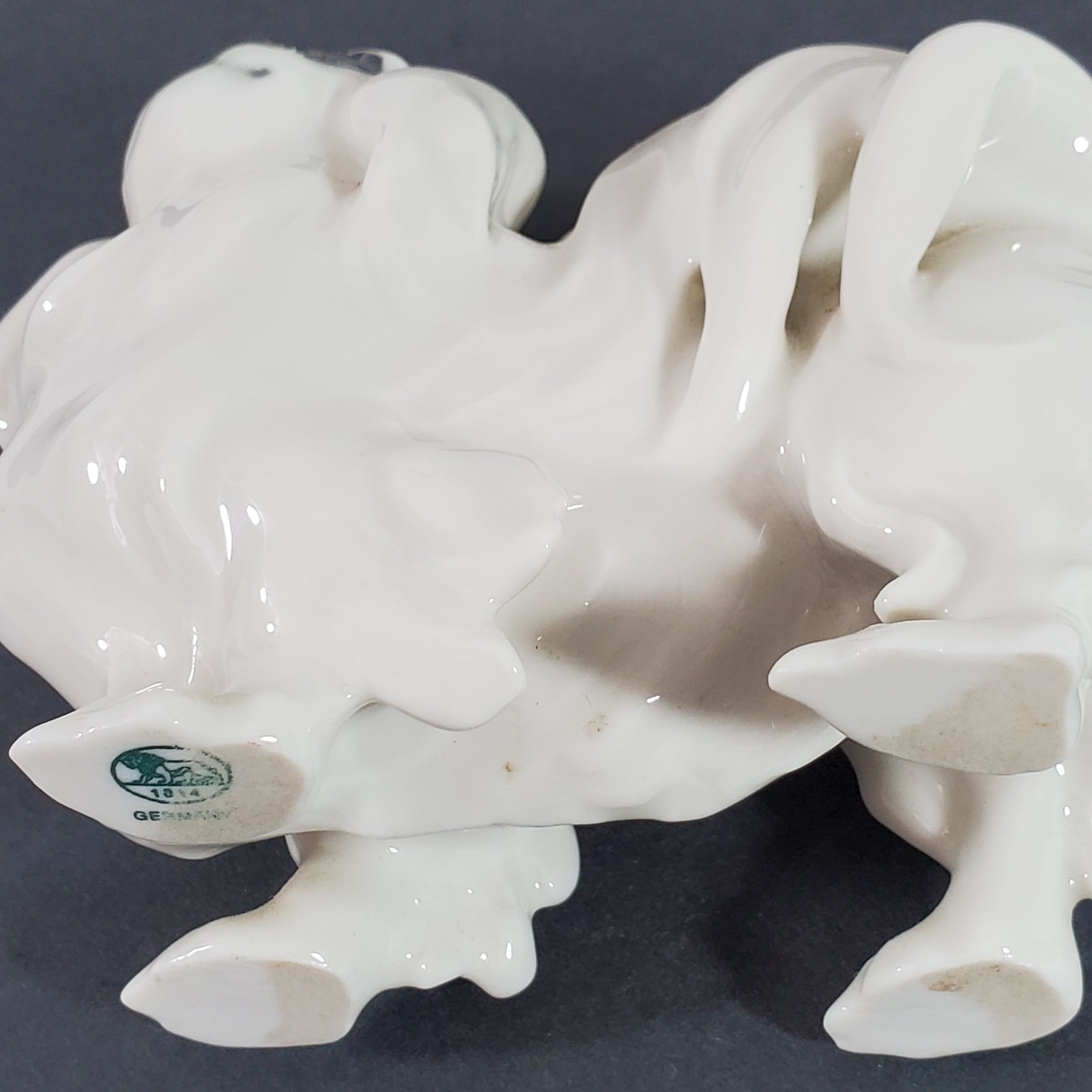 Vintage Hutschenreuther Germany Porcelain Pekingese Dog Figurine Lion Mark