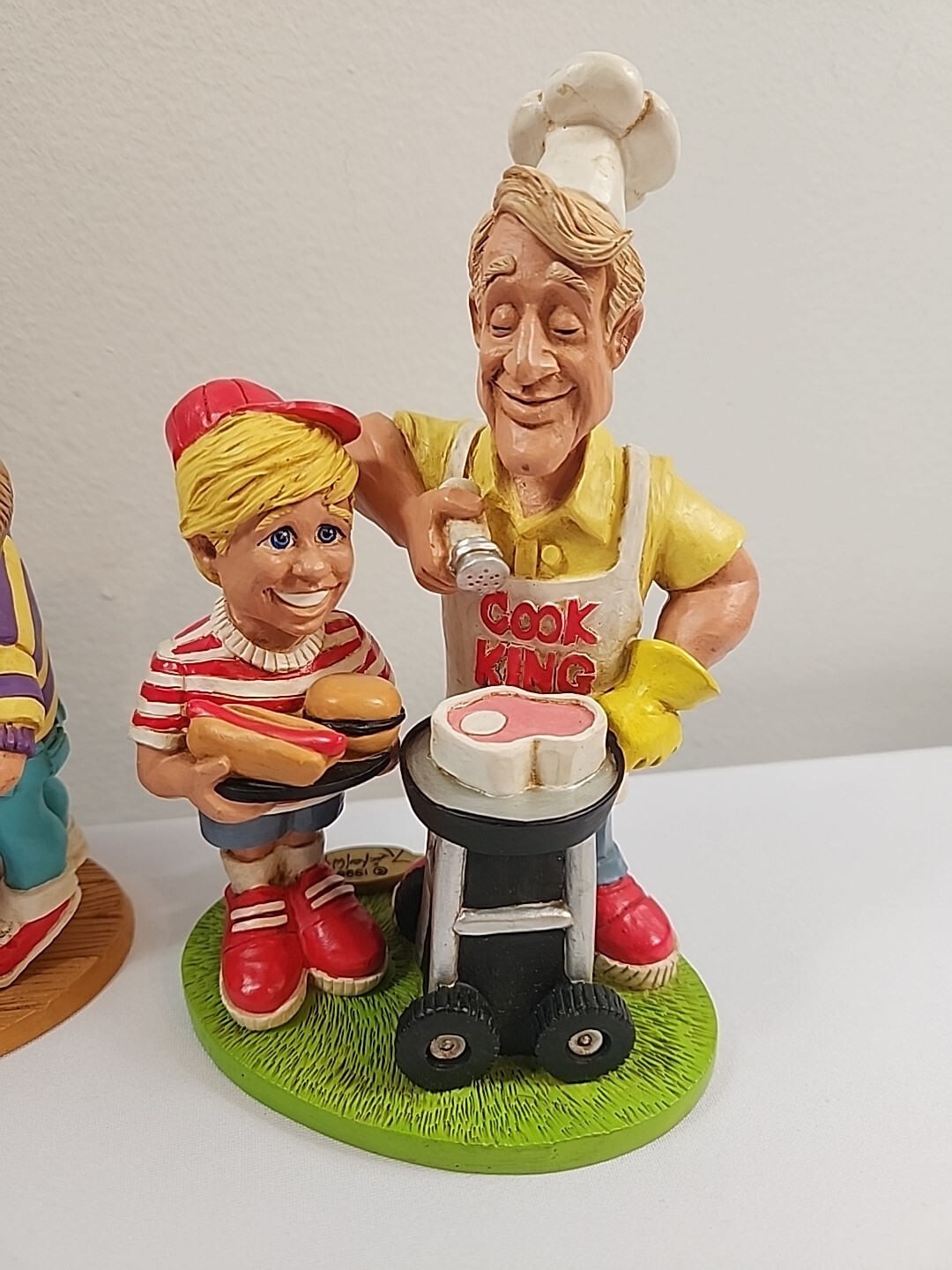 3 X VTG M&R Studios by Michael Walker Resin Figurines Dad / Kid He’s A Real Man