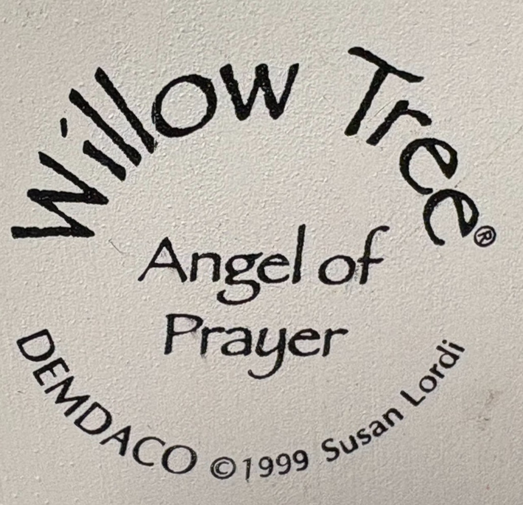 Willow Tree Angel of Prayer Figurine 1999 Demdaco Figurine Susan Lordi Designer