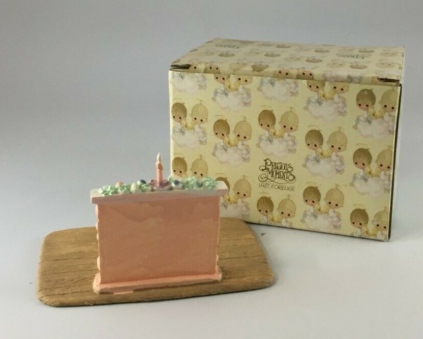 Precious Moments 1989 Fireplace And Floor Setting 613118 NEW