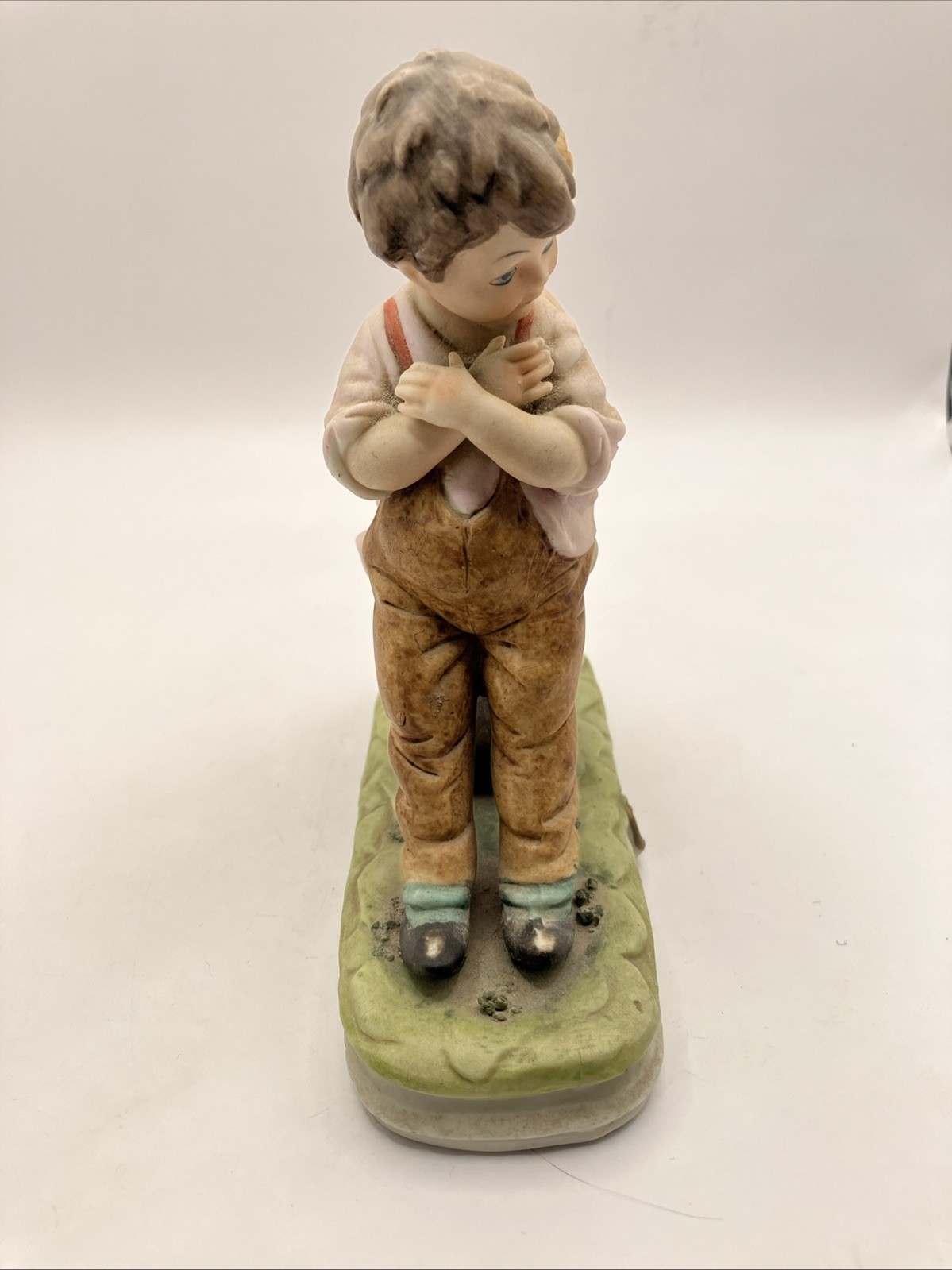 Vintage Capodimonte Porcelain Figure of a Young Boy and Girl