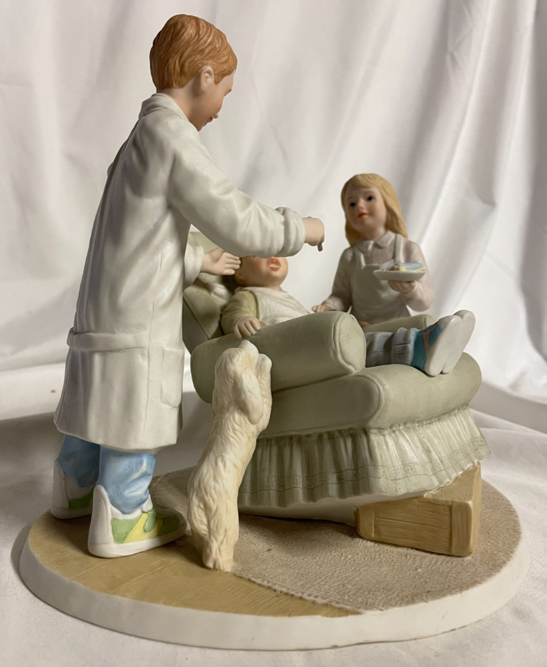 Ronadro Porcelain Dentist Figurine “Playing Dentist” Limited Edition 12 of 950