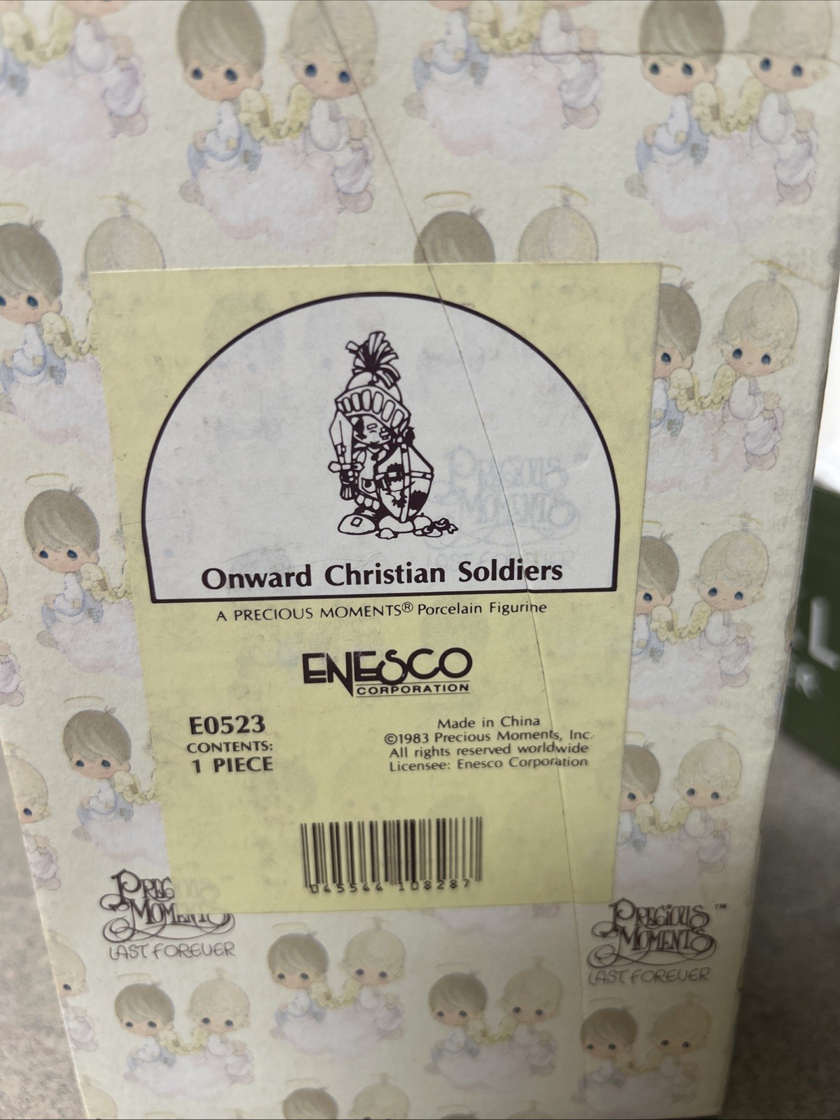 Precious Moments “Onward Christian Soldiers” 1983 E-0523 Enesco Figurine
