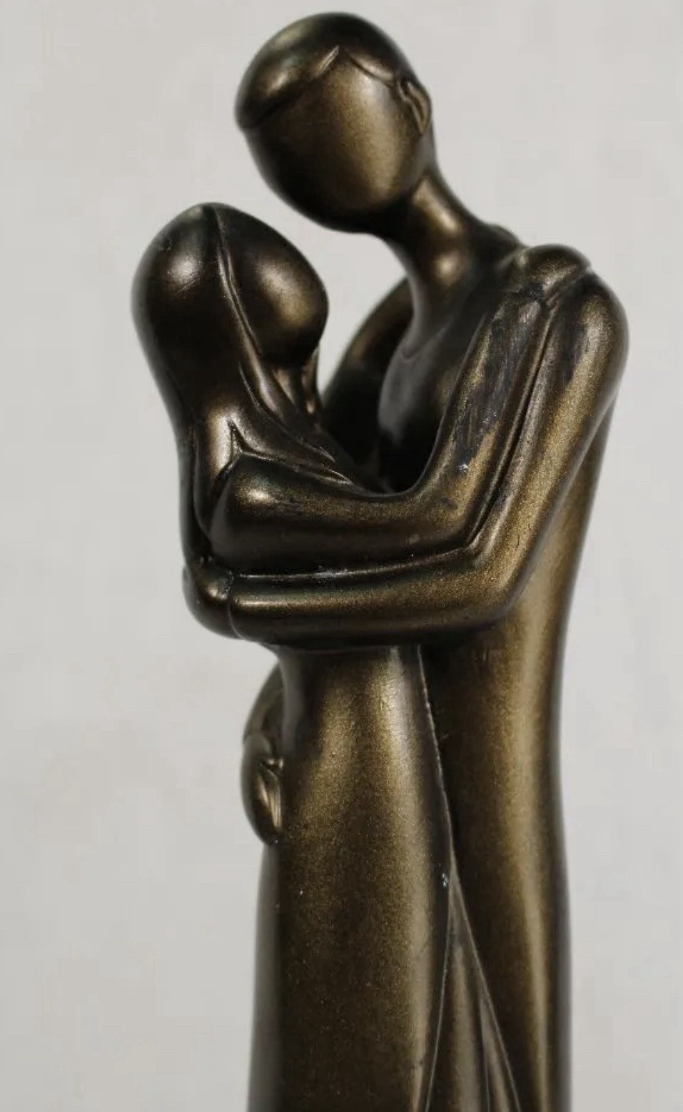 The Leonardo Collection Romantic Modern Couple Matte Bronze Resin Figurine