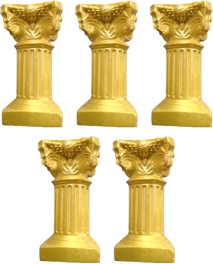 5Pcs Miniature Roman Pillar Greek Columns, Column Figurine Base, Resin Roman…