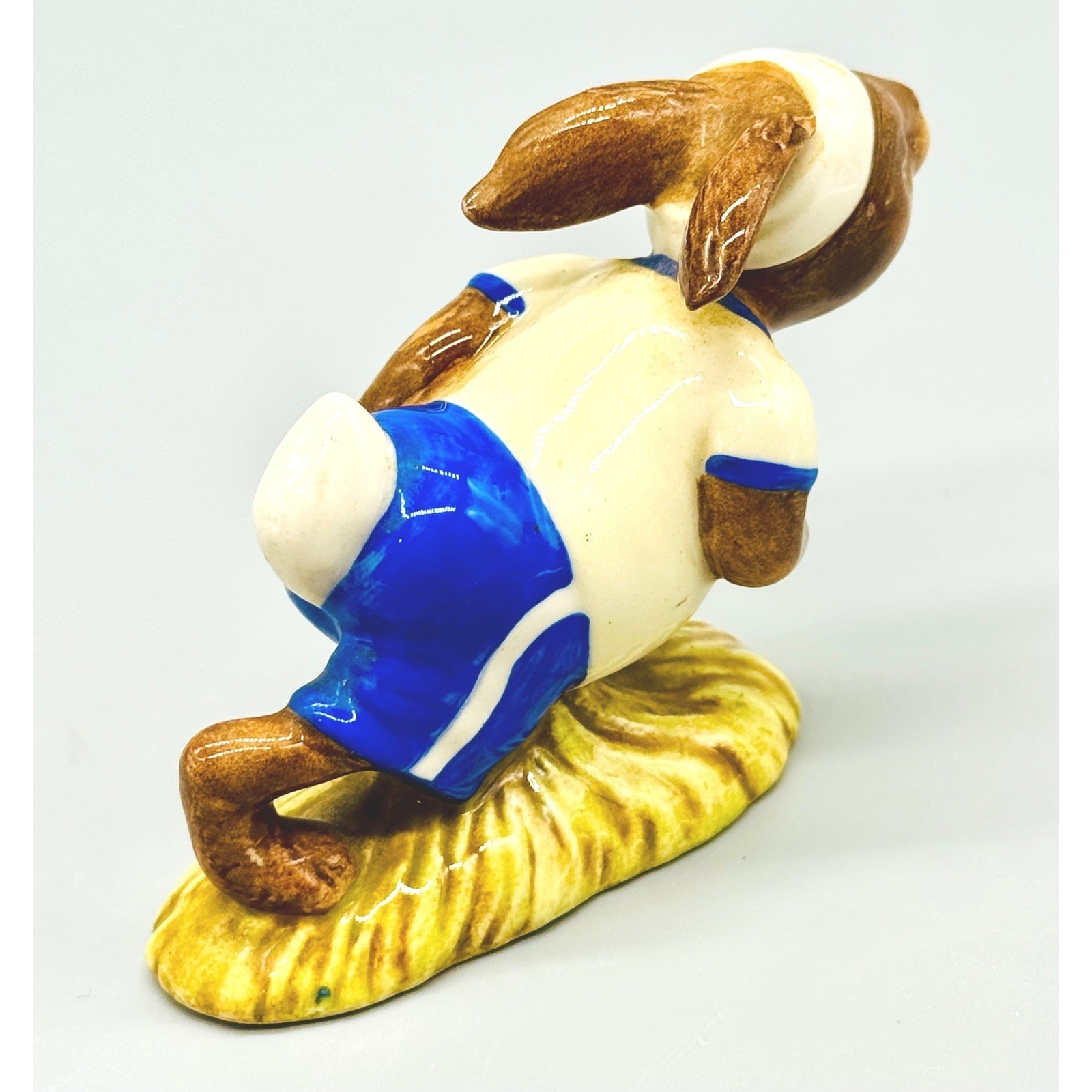Royal Doulton Bunnykins Touchdown Jogging Rise and Shine Figurines Lot of 3