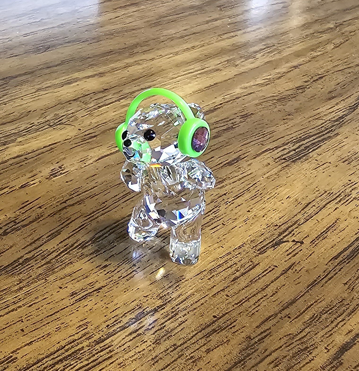 🎵 Swarovski Crystal 2022 L.E., “Just Dance” Kris Bear Figurine, Headphones, NIB