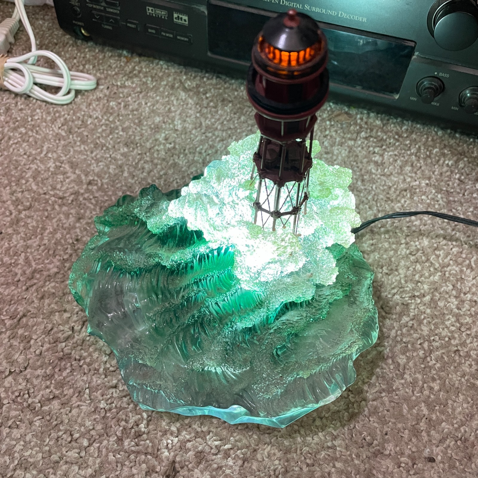 Harbour Lights Minots Ledge MA Lighthouse 646 Lights Up Works 2002