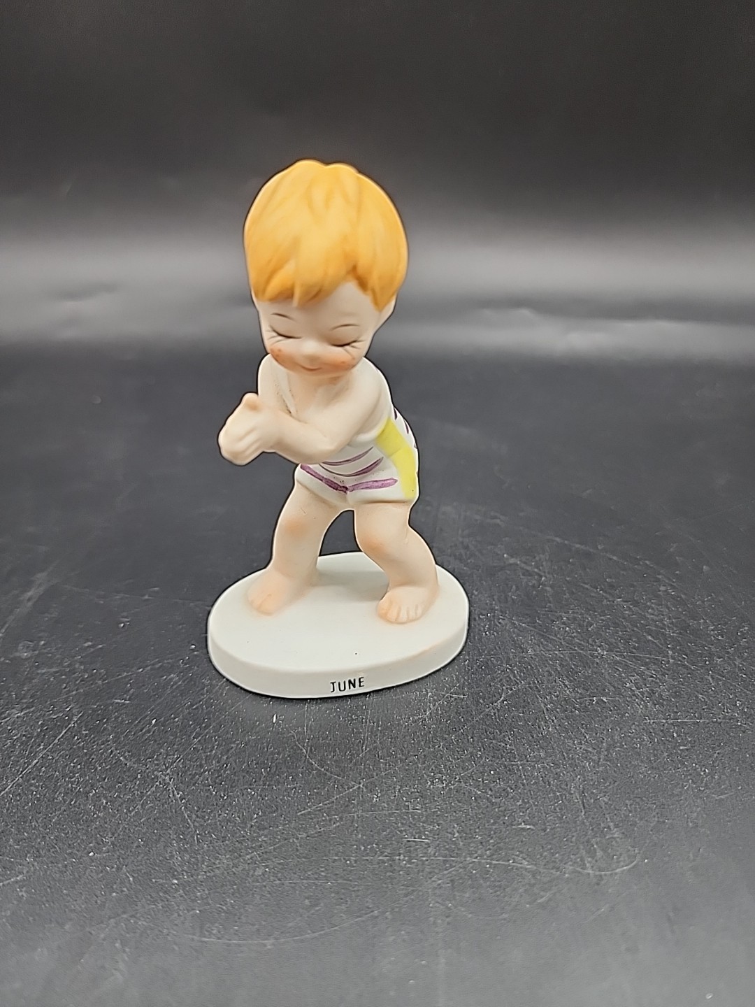 Vintage Lefton “Month Of June” Ceramic Diving Boy Figurine