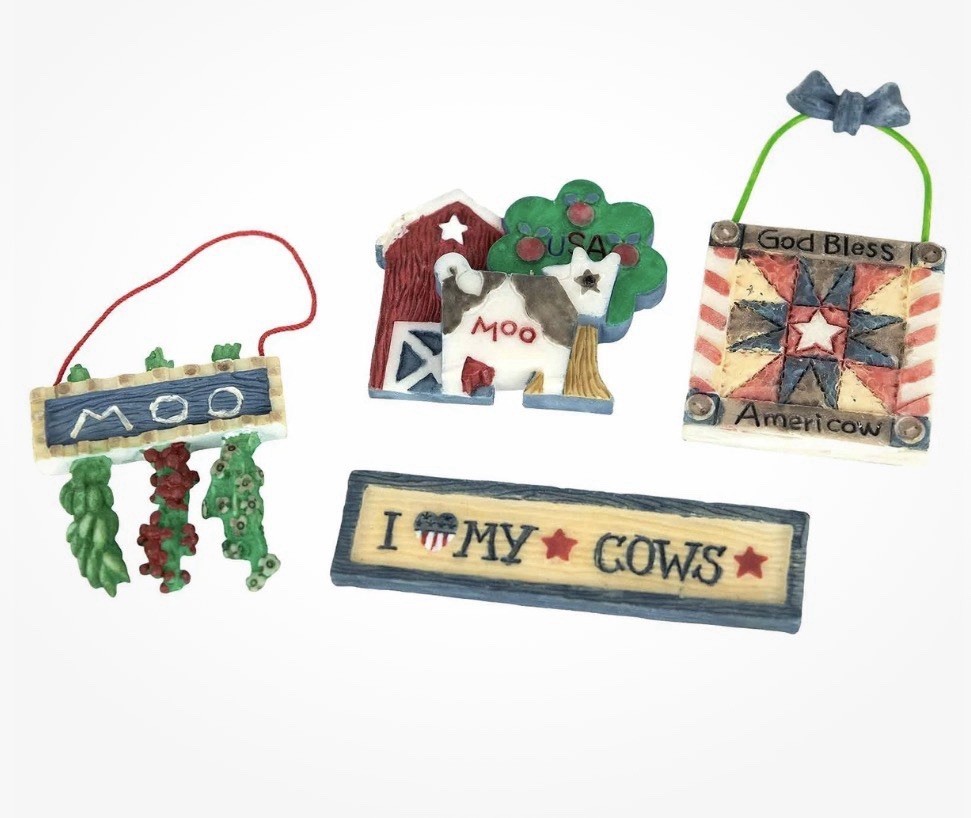 Mary’s Moo Moos Ameri-Cow 12pc Mini Figurines Accessory Pack 634700 Patriotic