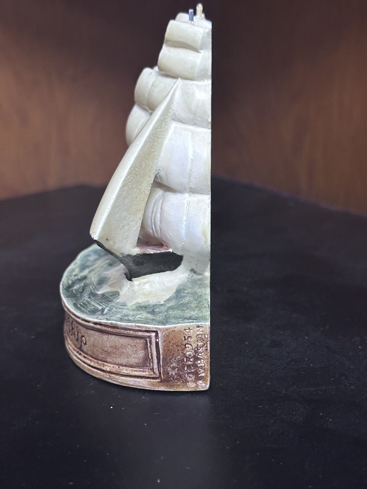 Sebastian Miniature Signed Yankee Clipper Ship P W Baston Copr 1954